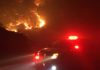 Interstate 5 remains closed as fire burns 31,000 acres near Redding CHP photo of I-5 fire