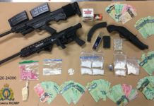 Kelowna cops seize thousands in cash, guns and drugs